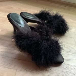 Feather Kitten Heels Oysho